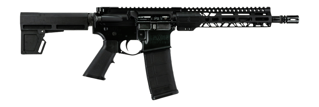 Faxon Firearms FXSPT556105SA9 Sport  5.56 NATO 30+1 10.50" Black Nitride SOCOM Threaded Barrel, Aluminum Receiver w/Picatinny Rail, M-LOK Handguard, Black Polymer KAK Shockwave Pistol Brace, Ergonomic