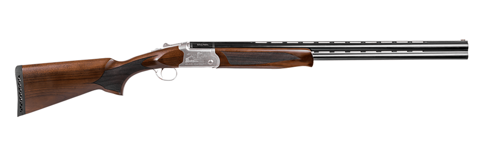 Girsan  Balikli Blue Label 28 Bore Break Open 2.50" 2rd 26" Blue Polished Over/Under Vent Rib Barrel, Engraved Silver Aluminum Receiver, Fixed Turkish Walnut Stock, 5 Mobil Chokes