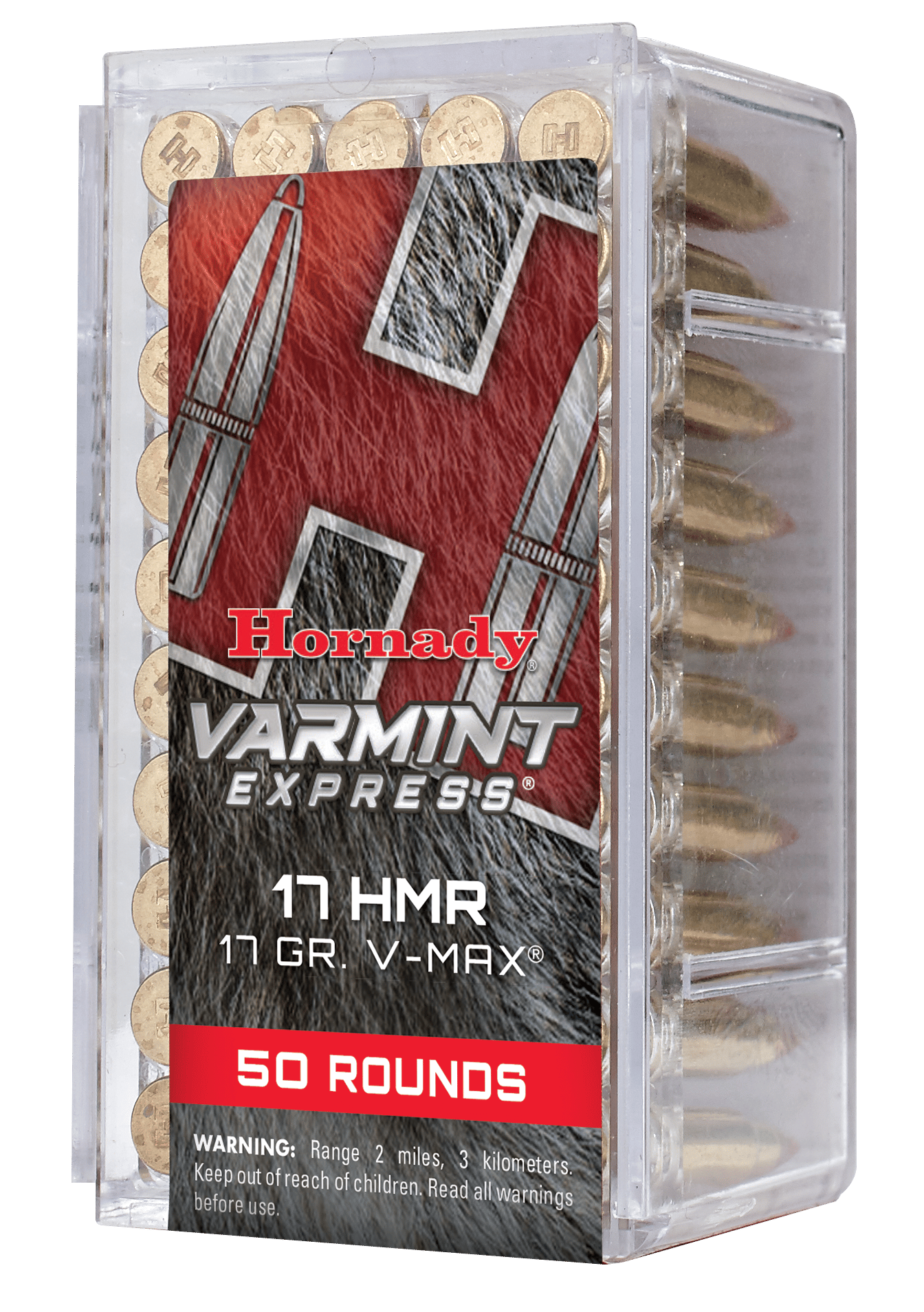 Hornady 83170 Varmint Express  17 HMR 17 gr Hornady V Max 50 Per Box/ 40 Case
