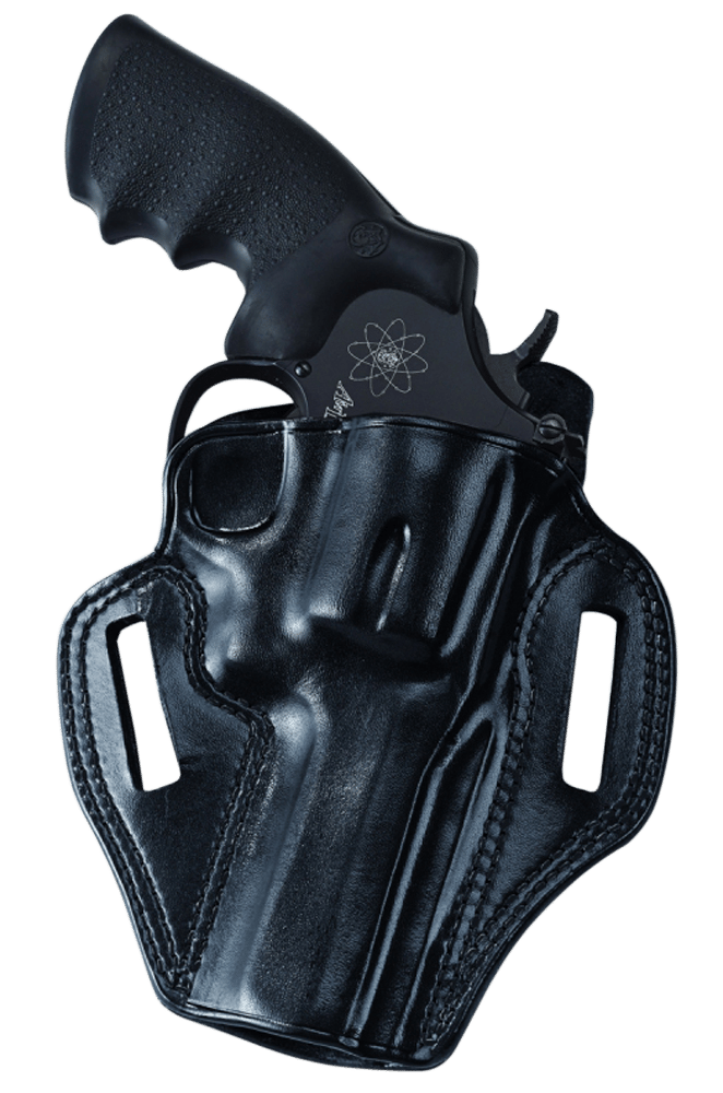 Galco CM800B Combat Master  OWB Black Leather Belt Slide Fits Glock 43/43x Fits Springfield Hellcat Right Hand