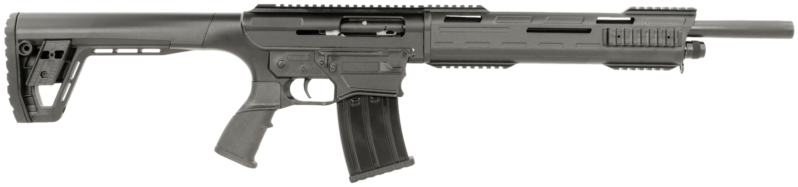 Tokarev USA 21000103 TAR  12 Gauge Semi-Auto 3" 5+1 18.50" Black Steel Barrel, Black Receiver w/Picatinny Rail, Black Fixed Synthetic Stock