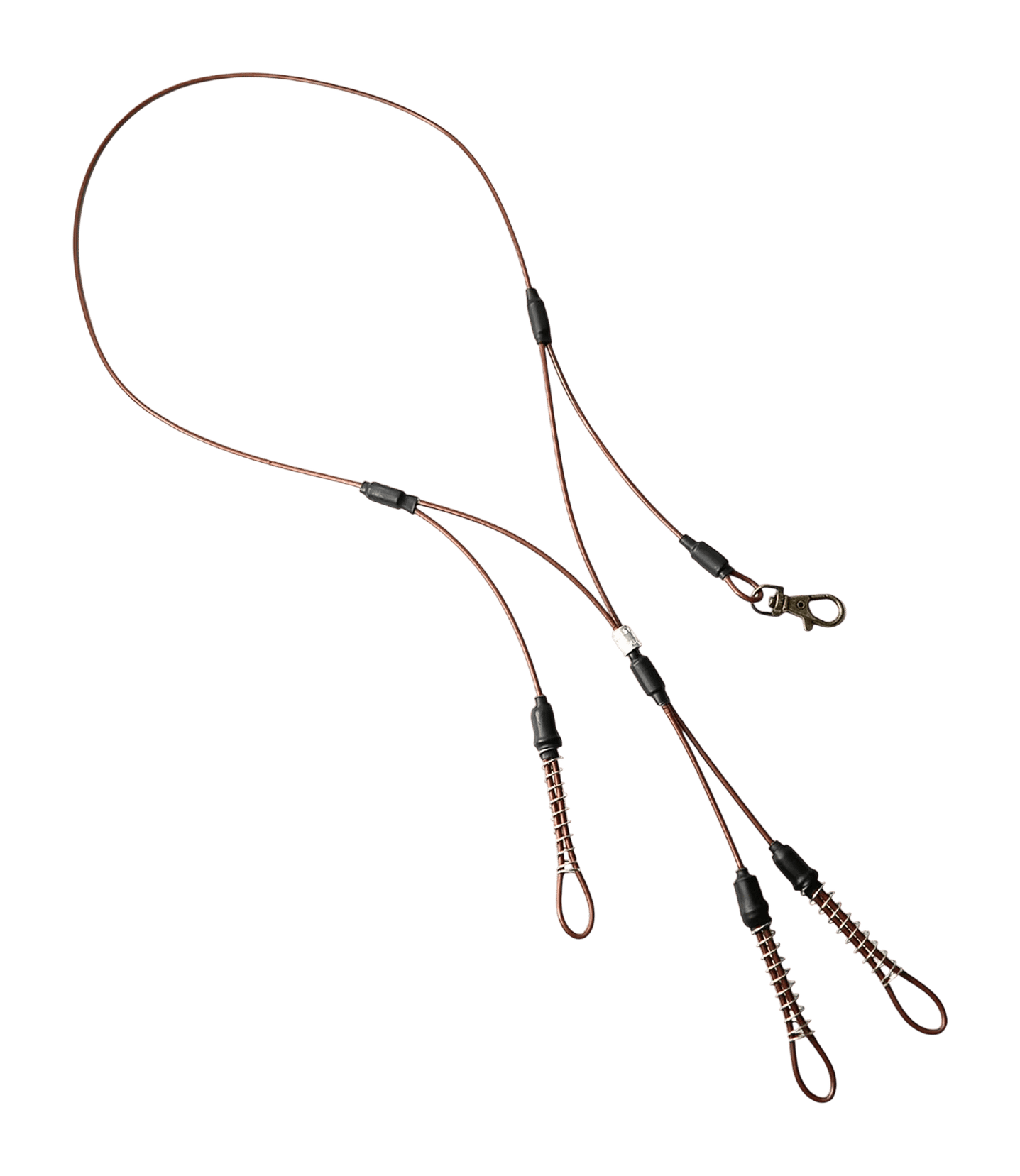 RTGC LG-041-BRN STNLSS STEEL CABLE LANYARD/3D/BRN