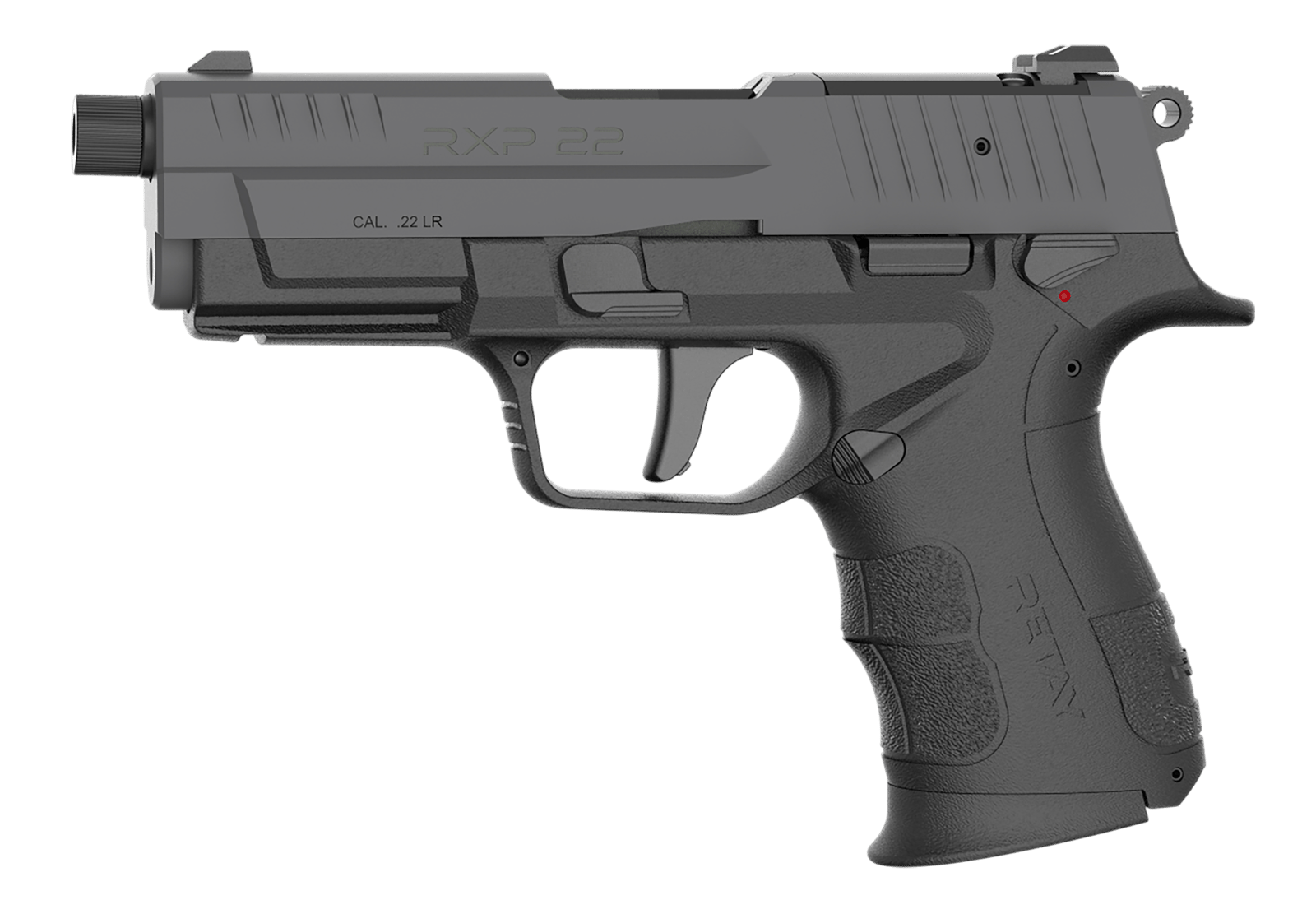 Retay USA RXP22BSG10TH RXP 22 LR 10+1 4" Threaded Barrel, Gray Cerakote Optic Ready/Serrated Slide, Black Cerakote Polymer Frame w/Accessory Rail, RMSc/RMR Footprint
