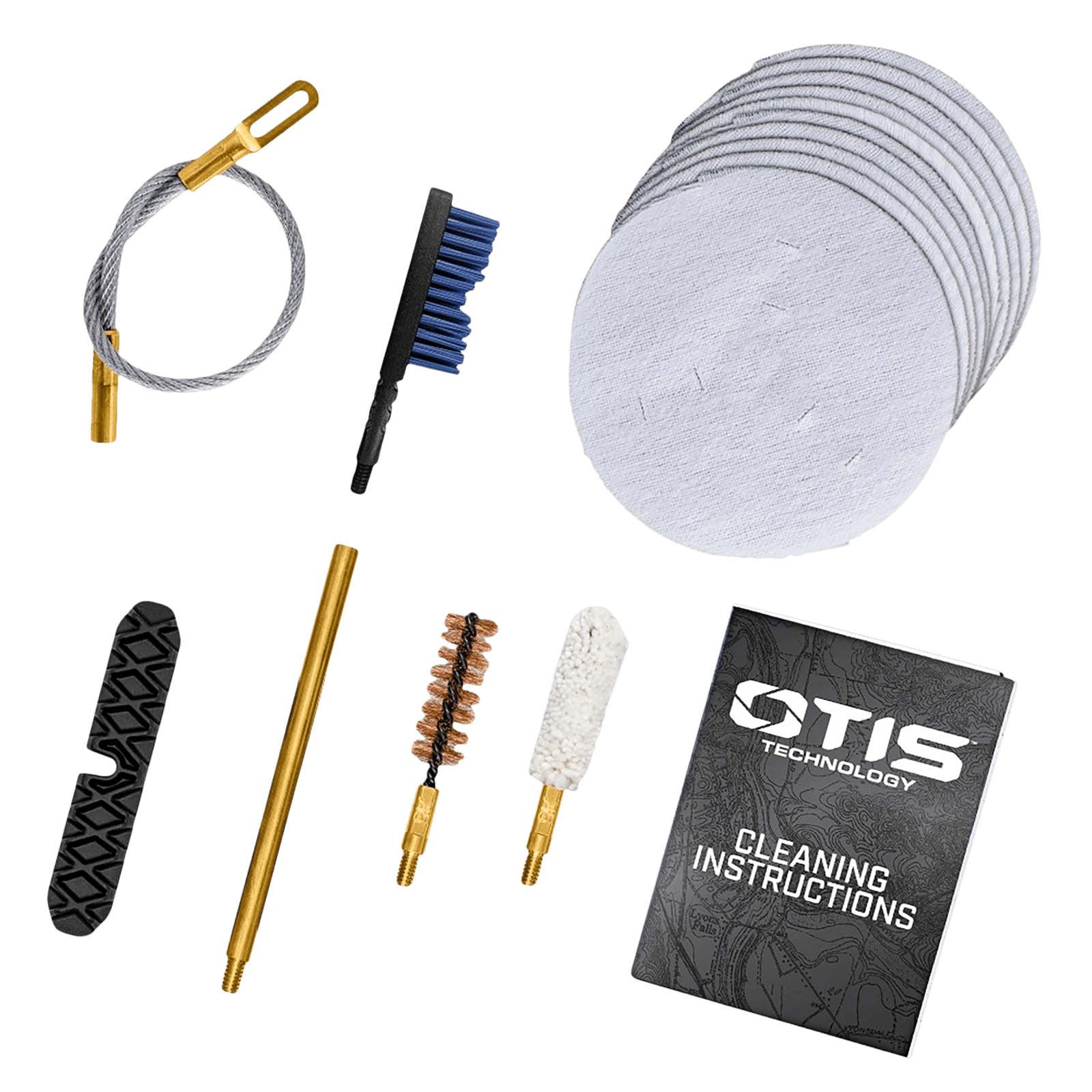 Otis FG70145 Patriot Cleaning Kit 45 Cal Pistol/ 15 Pieces Yellow Plastic Box Case