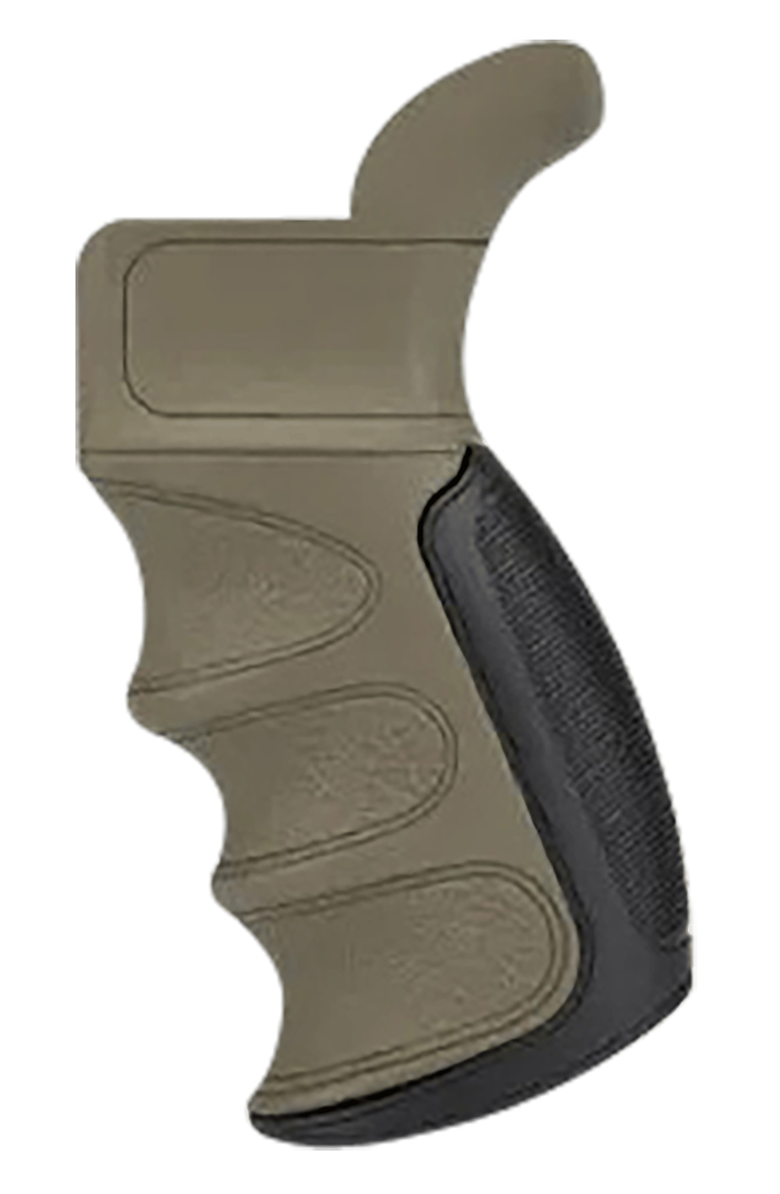 ATI Outdoors A5202347 X1  Flat Dark Earth Suregrip Rubber with Finger Grooves Fits AR Platform
