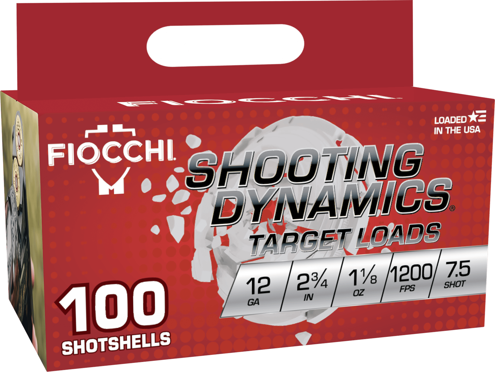 Fiocchi 12SDB187 Shooting Dynamics  12Gauge 2.75" 1 1/8oz 7.5Shot 100 Per Box/2 Case