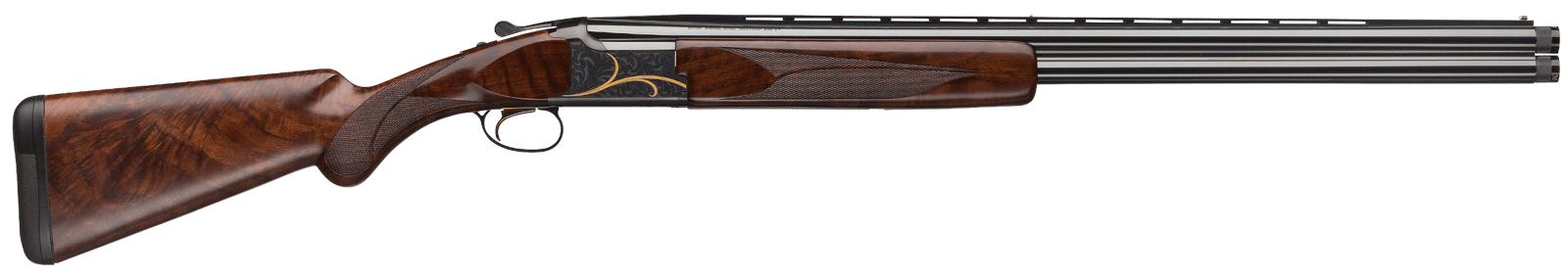Browning 018117304 Citori Gran Lightning 12 Gauge 3" 2rd 28" Blued Barrels, Engraved Receiver With Gold Accents, American Black Walnut Stock With Lightening Style Grip