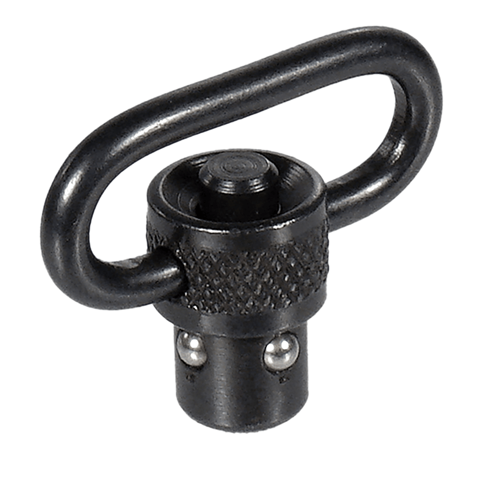 Leapers TLQDSW08A QD Sling Swivel  Black 1" Push Button Steel