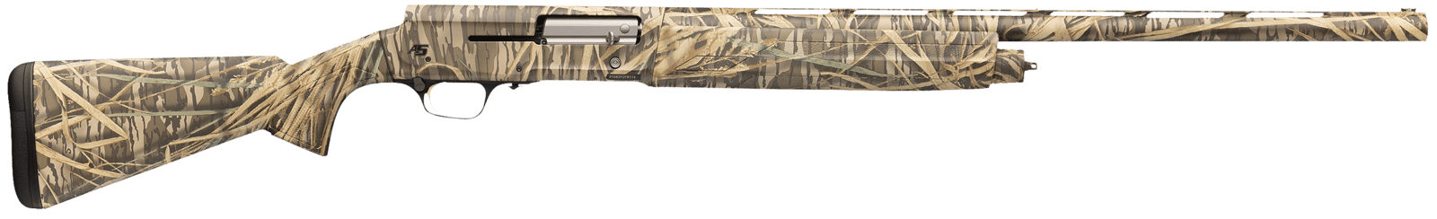 Browning 0119342005 A5  12 Gauge Semi-Auto 3.50" 4- 2.75" Shells 26" Mossy Oak Original Shadow Grass Vent Rib Barrel, Humpback Aluminum Receiver, Adjustable Composite Stock, Invector-DS Chokes