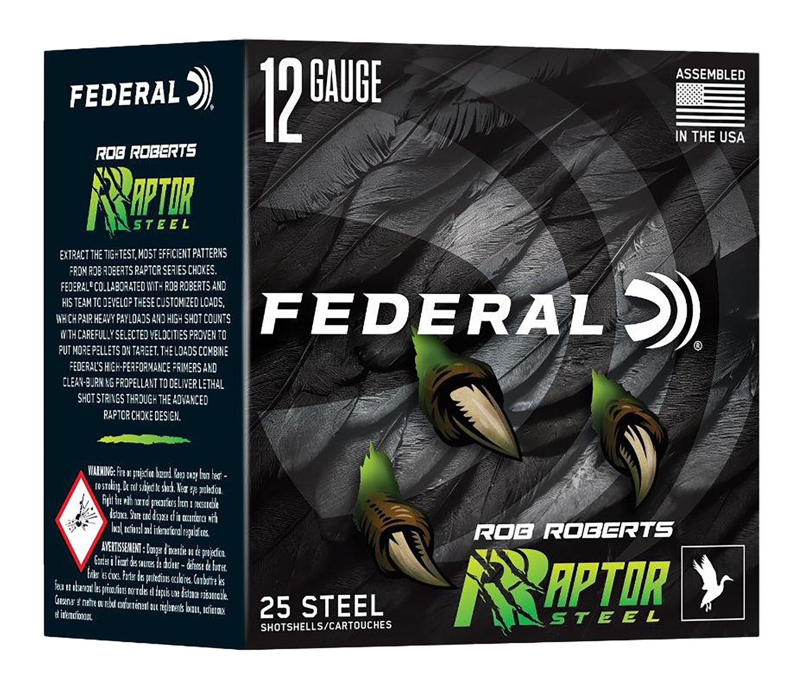 Federal RRS1382  Rob Roberts Raptor 12Gauge 3" 1 3/8oz 2Shot 25 Per Box/10 Case