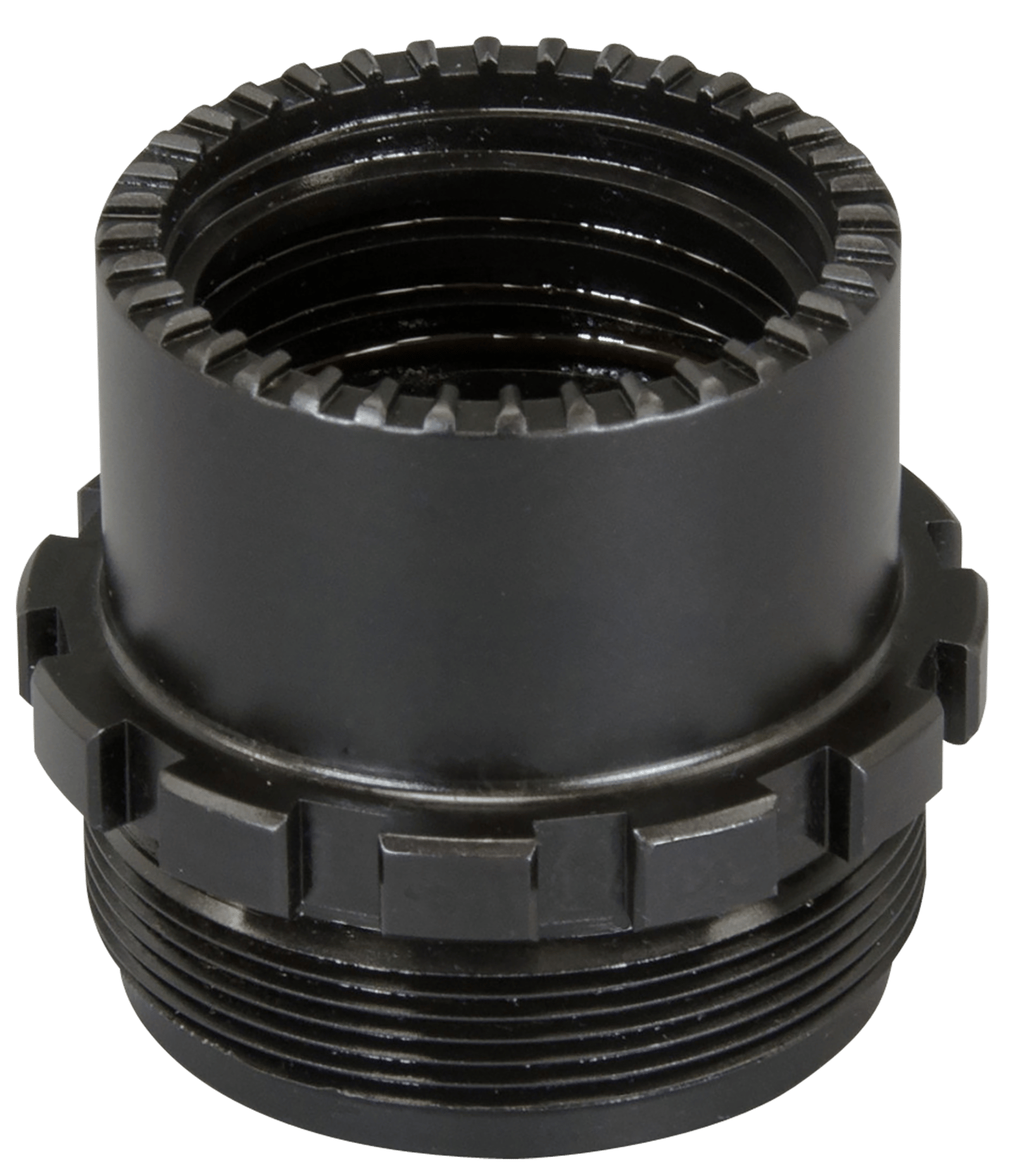 Yankee Hill 3060 Phantom QD Adapter 1-3/8"-24 tpi, Black Stainless Steel