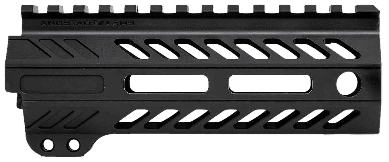 Angstadt Arms AA055HGMLT Ultra Light Handguard  made of Aluminum with Black Anodized Finish, M-LOK Style, Picatinny Rail & 5.50" OAL for AR-15 Includes Hardware