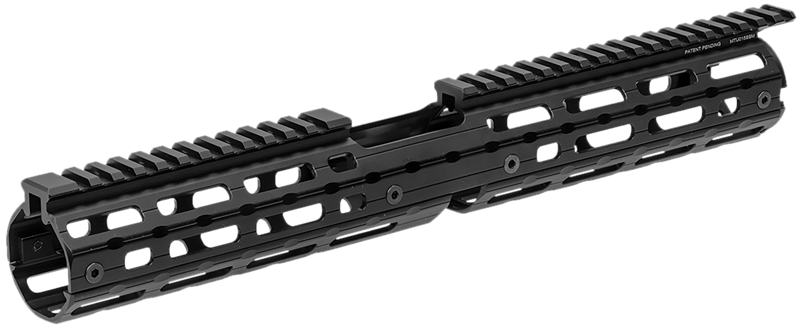 Leapers MTU015SSM Quad Rail Handguard Aluminum Matte Black Receiver