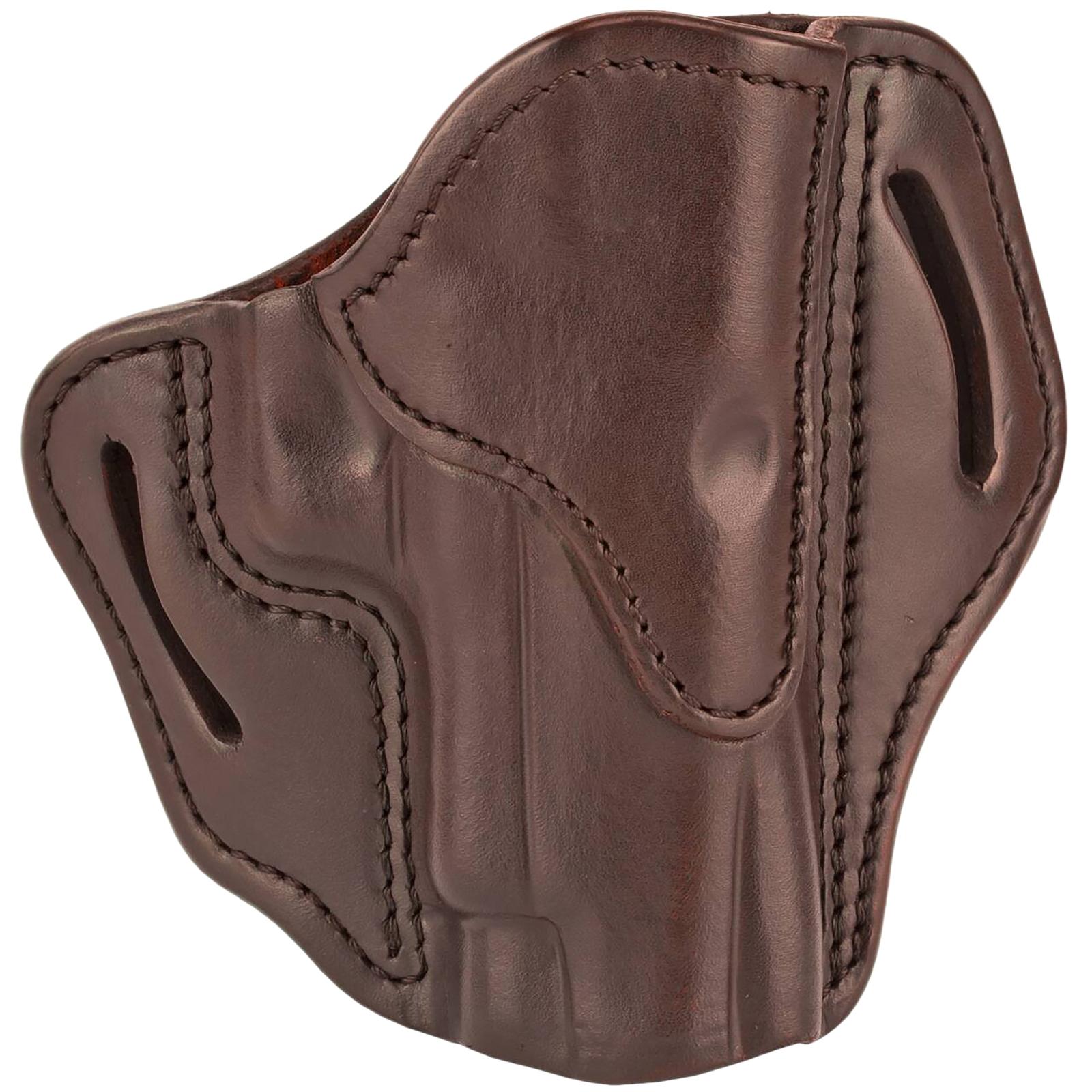 1791 Gunleather BH23SBRR BH2.3  OWB Size 2.3 Signature Brown Leather Belt Slide Compatible w/Glock 17/Sig P226/HK VP9 Right Hand
