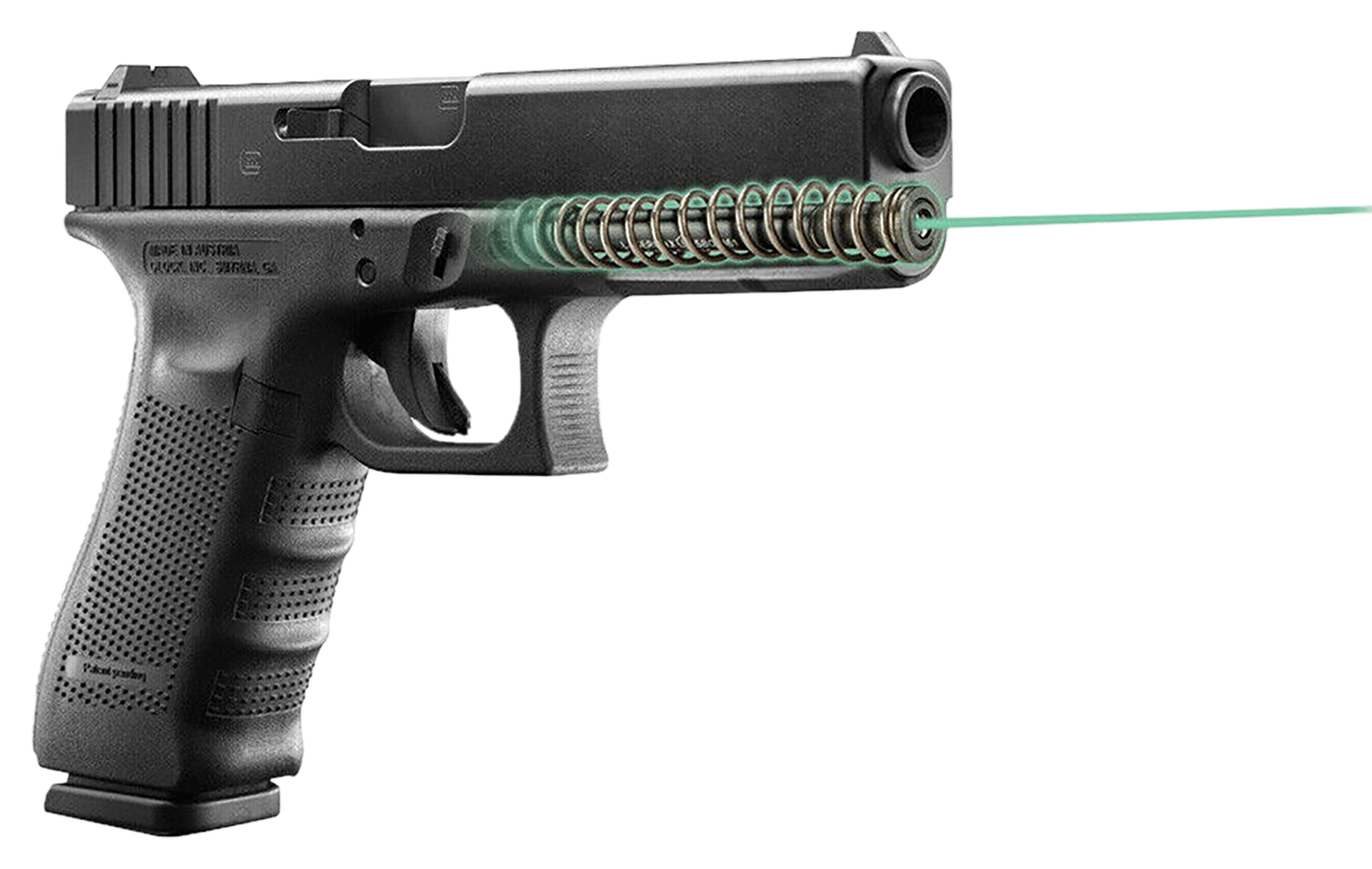 LaserMax LMSG422G Green Guide Rod Laser for Glock  22/31/35 Gen 4 Black