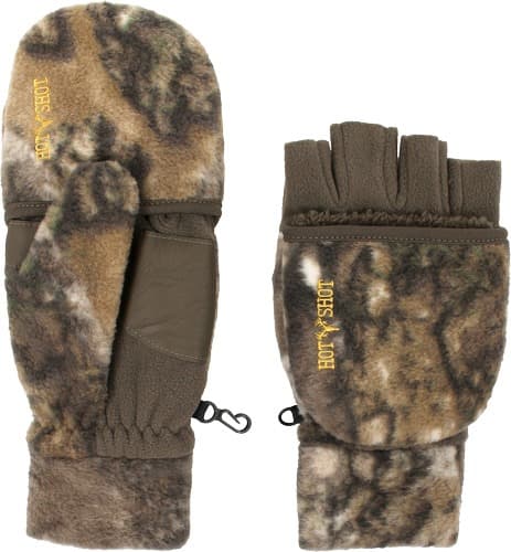 HOT SHOT HF2 BULLS-EYE POP-TOP MITTEN FLEECE INSUL RT-APX XL