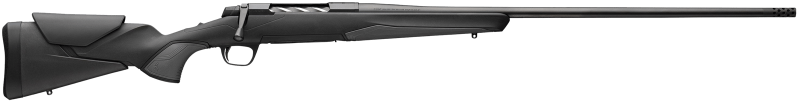 Browning 036003294 X-Bolt 2 Hunter Full Size 6.5 PRC 3+1 24" Matte Black Threaded Sporter Barrel, Matte Black Drilled & Tapped Steel Receiver, Black Adjustable Vari-Tech w/Grip Module Synthetic Stock