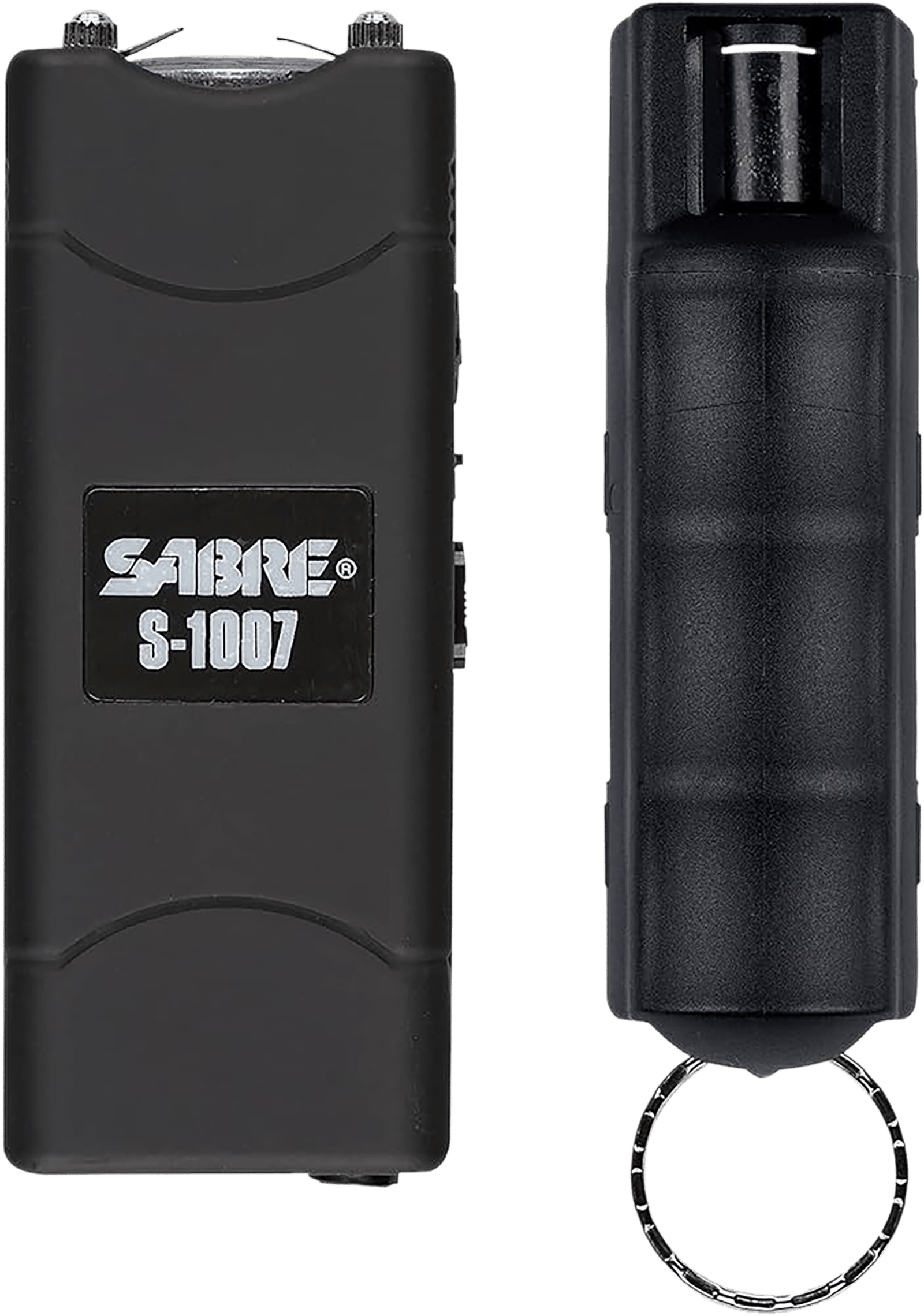 Sabre S7BHCBK Multi-Range Protection Pack Black Plastic 1.6 uC Pain Rating Includes Pepper Spray/Stun Gun w/Flashlight