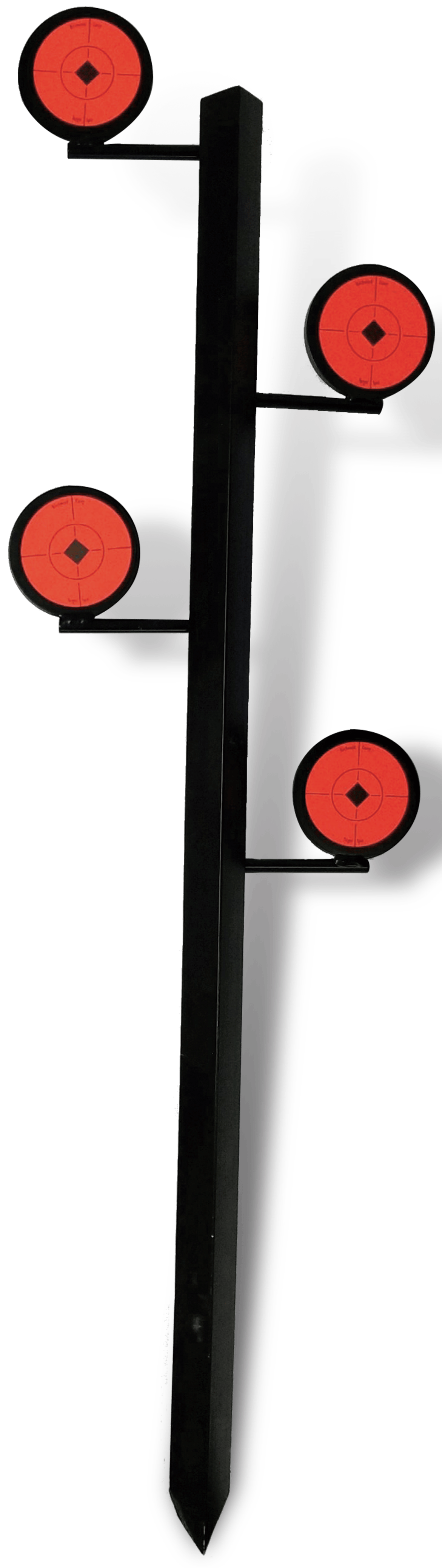 Birchwood Casey 47424 World of Targets Dueling Tree Rimfire Pistol/Rifle Black/Orange Steel Circle Standing