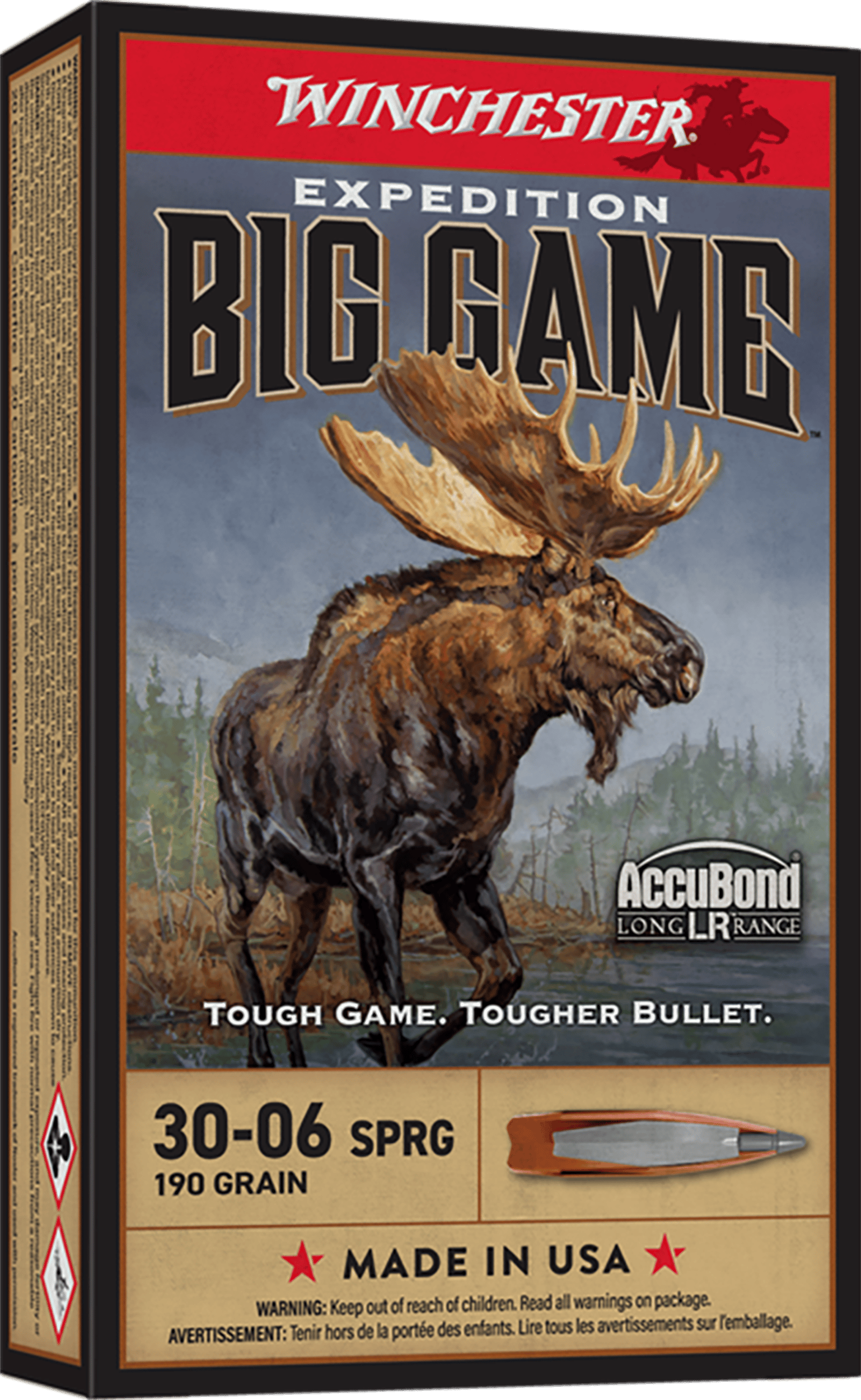 Winchester Ammo S3006LR Expedition Big Game Long Range 30-06Springfield 190gr Nosler AccuBond Long Range 20 Per Box/10 Case