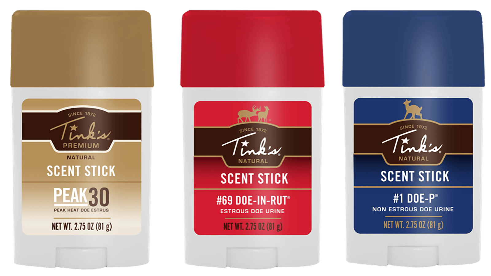 Tinks W6233 Tinks  Deer 2.75 oz Stick 3 Pack