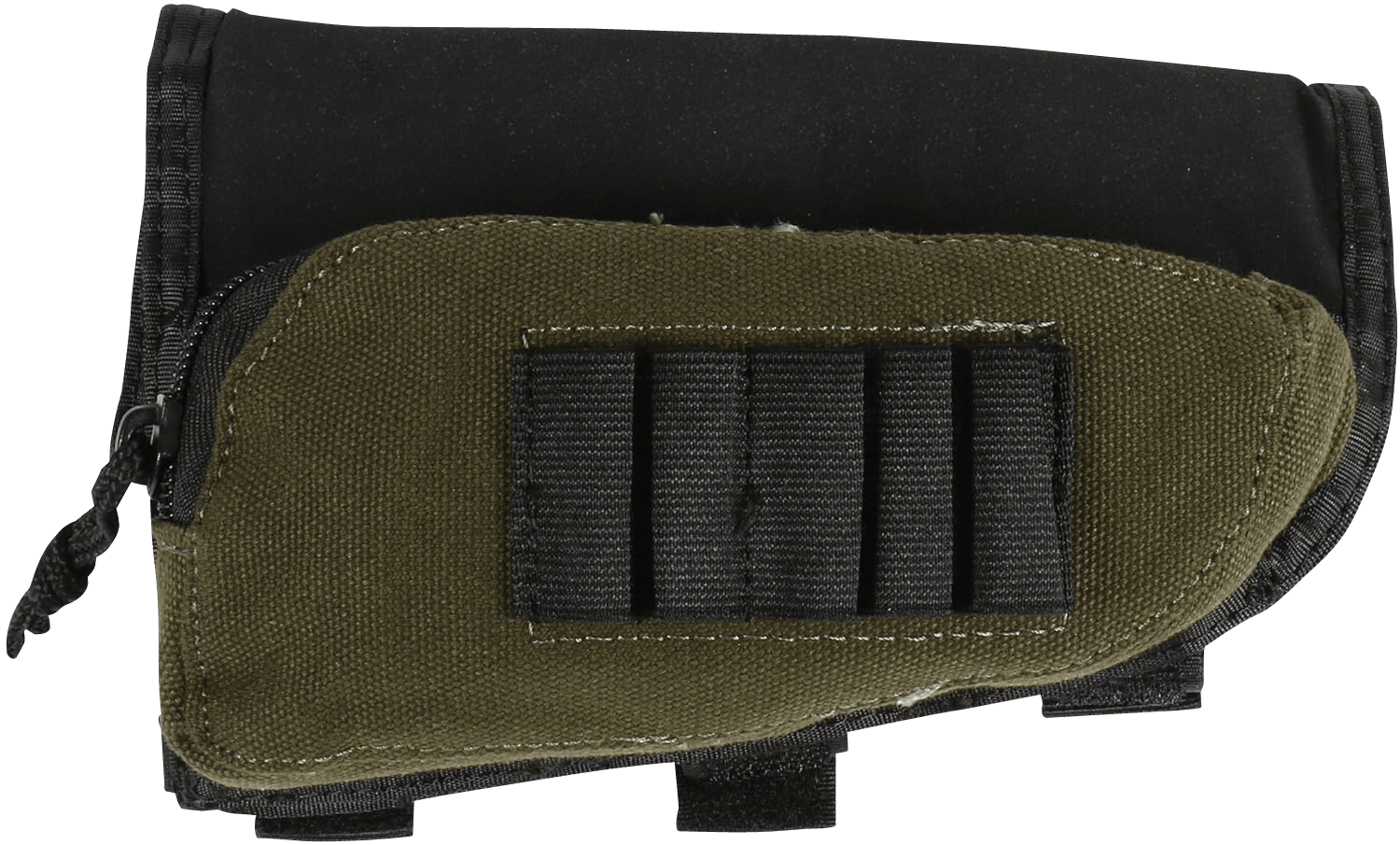 Allen 20550 Buttstock Shell Holder  Black/Green Cordura Capacity 5rd Rifle Buttstock Mount