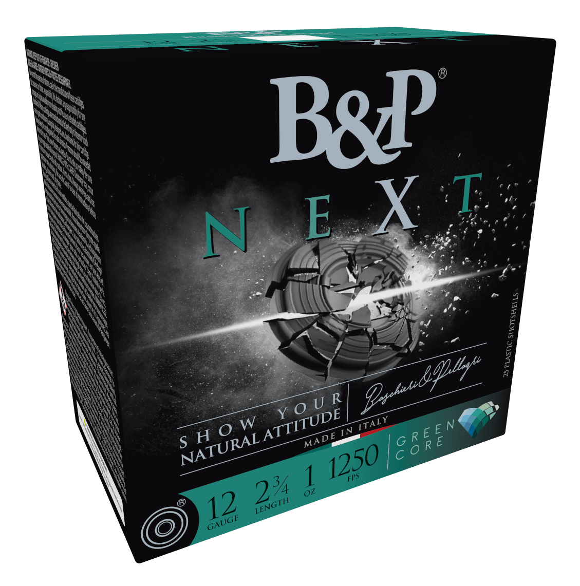 B&P 12B1NX75 Next  12Gauge 2.75" 1oz 7.5Shot 25 Per Box/10 Case