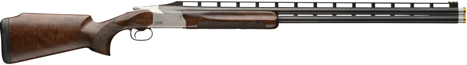 Browning 0183244002 Citori 825 Trap 12 Gauge Break Open 2.75" 2rd 32" Polished Blued Over/Under Vent Rib Barrel, Silver Nitride Stainless Steel Receiver, Monte Carlo Comb Gloss Black Walnut Stock