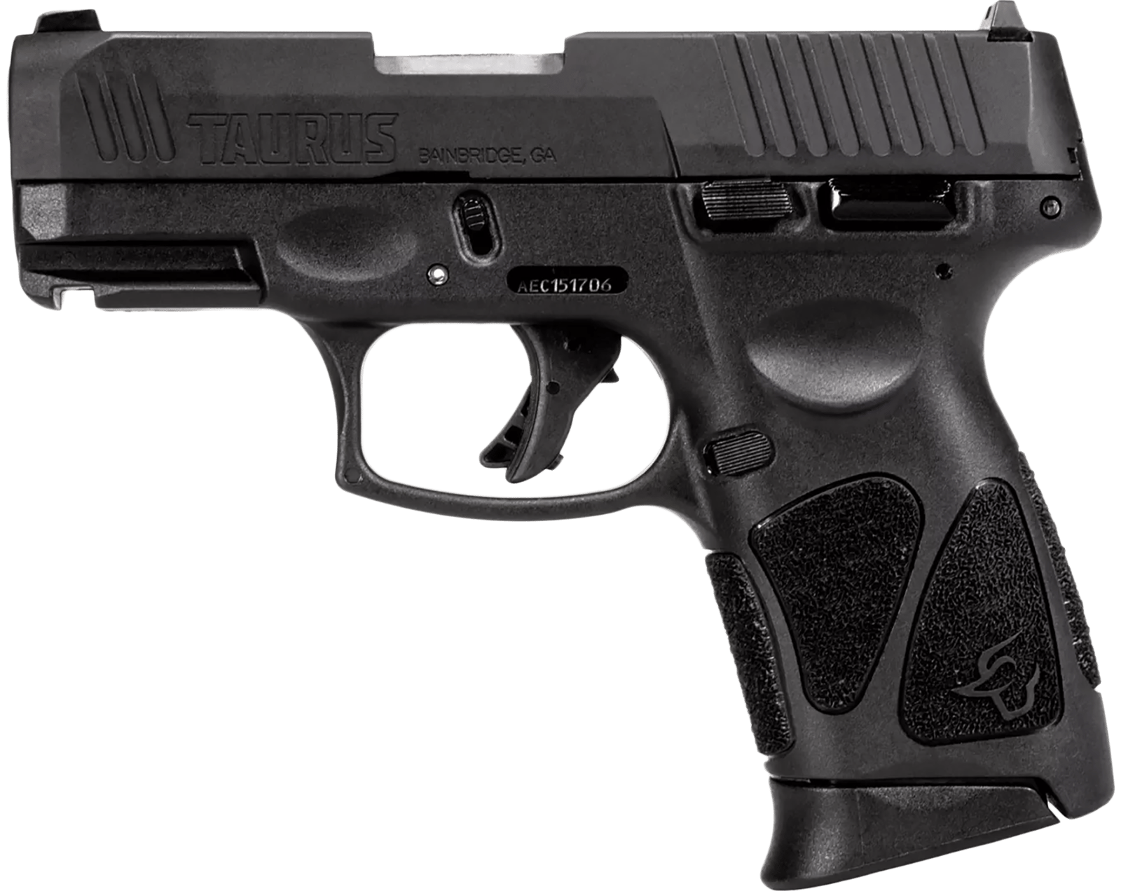 Taurus 1G3C4031 G3C  Compact Frame 40 S&W 10+1 3.26" Matte Stainless Steel Barrel, Matte Black Tenifer Serrated Steel Slide, Black Polymer Frame w/Picatinny Rai,l Black Polymer Grip, Right Hand