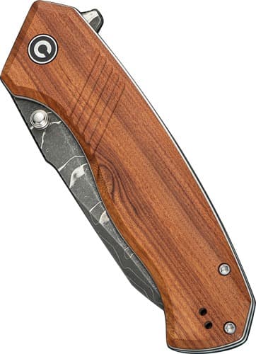 CIVIVI KNIFE PLACOID 3.67" WOOD/DIMASCUS BLADE LINERLOCK!