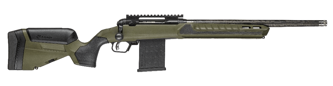 Savage Arms 32662 110 UltraLite Predator 6.5 Creedmoor 10+1 22" Carbon Fiber Barrel, Arca Rail Forend, Hunter Green AccuStock w/AccuFit V2 Synthetic Stock, Right Hand