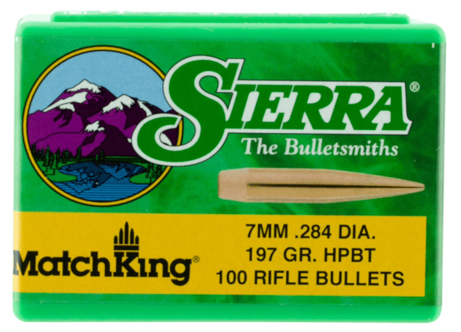 Sierra 1997 MatchKing  7mm 197gr Hollow Point Boat Tail 100/Box