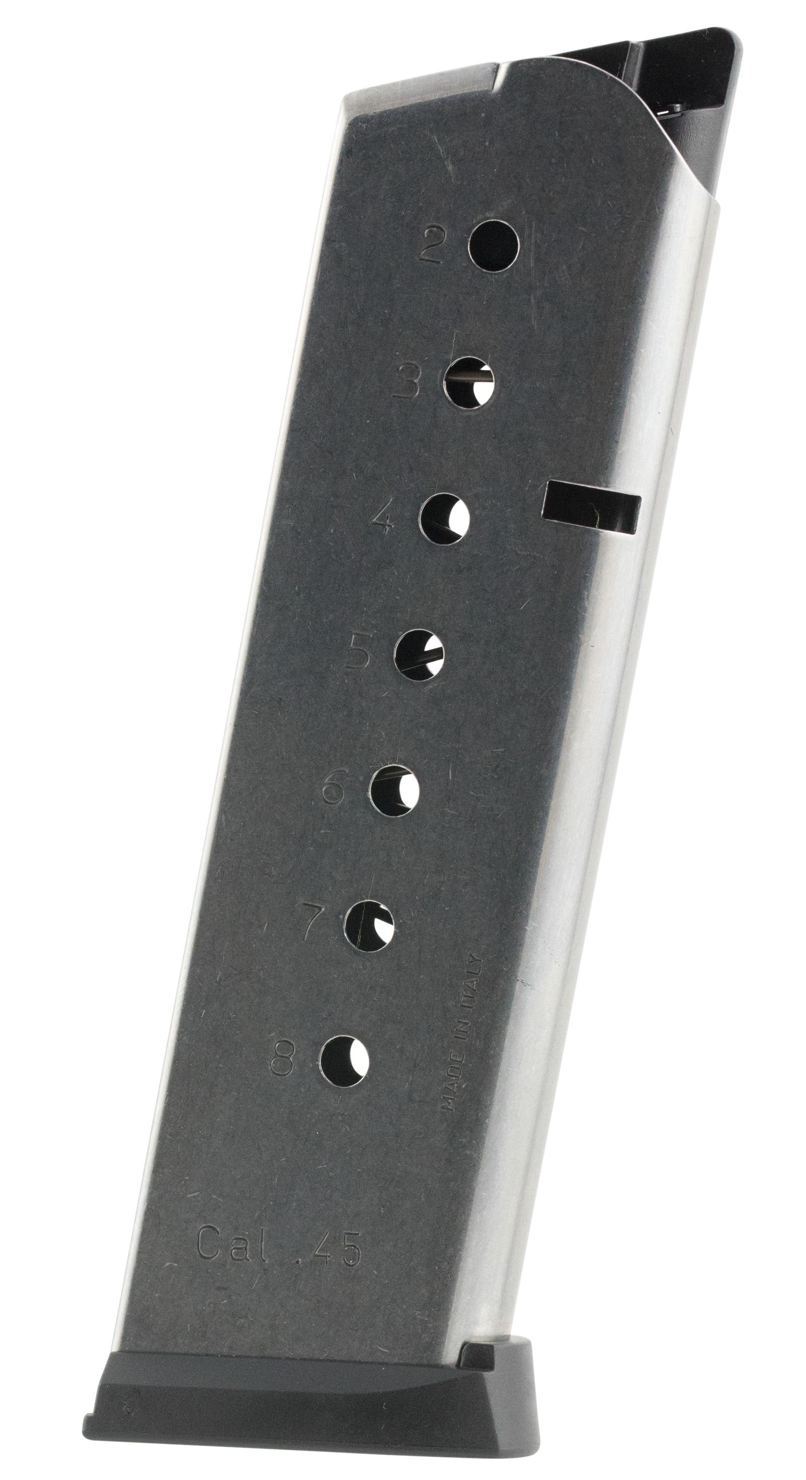 Mec-Gar MGCG4508SPF 1911 Government 8rd 45 ACP, Stainless Steel
