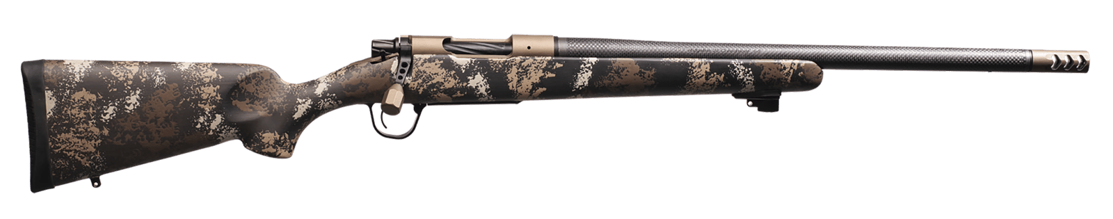 Christensen Arms 8010659100 Ridgeline FFT Sports South Exclusive 22 Creedmoor 4+1 20" Carbon Fiber Threaded Barrel, Burnt Bronze Cerakote Steel Drilled & Tapped Receiver, Fixed Carbon Fiber Stock