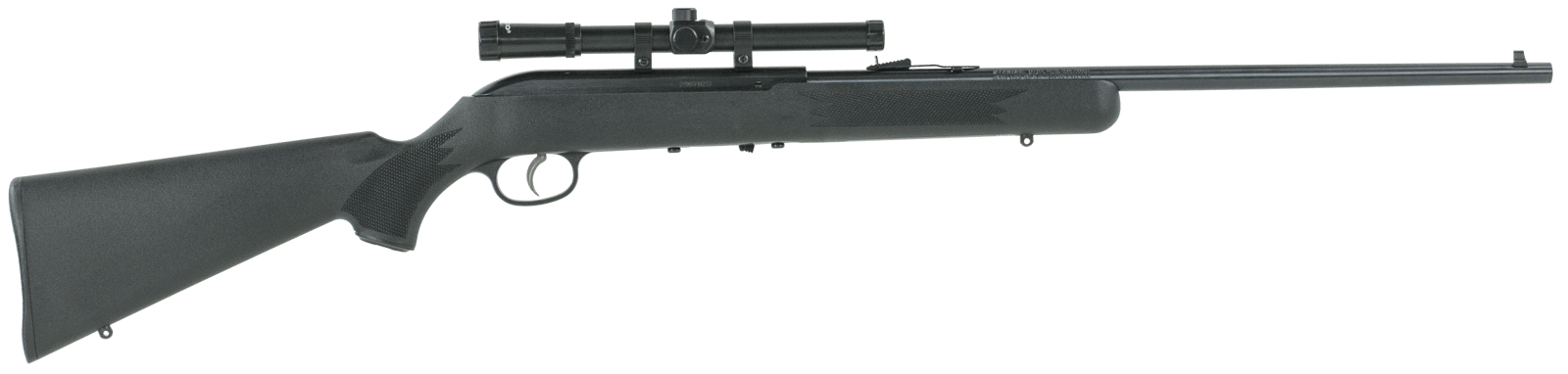Savage Arms 40061 64 FLXP Full Size 22 LR 10+1 21" Matte Black Sporter Barrel, Matte Black Grooved Carbon Steel Receiver, Matte Black Fixed Synthetic Stock, 4x15mm Scope, Left Hand