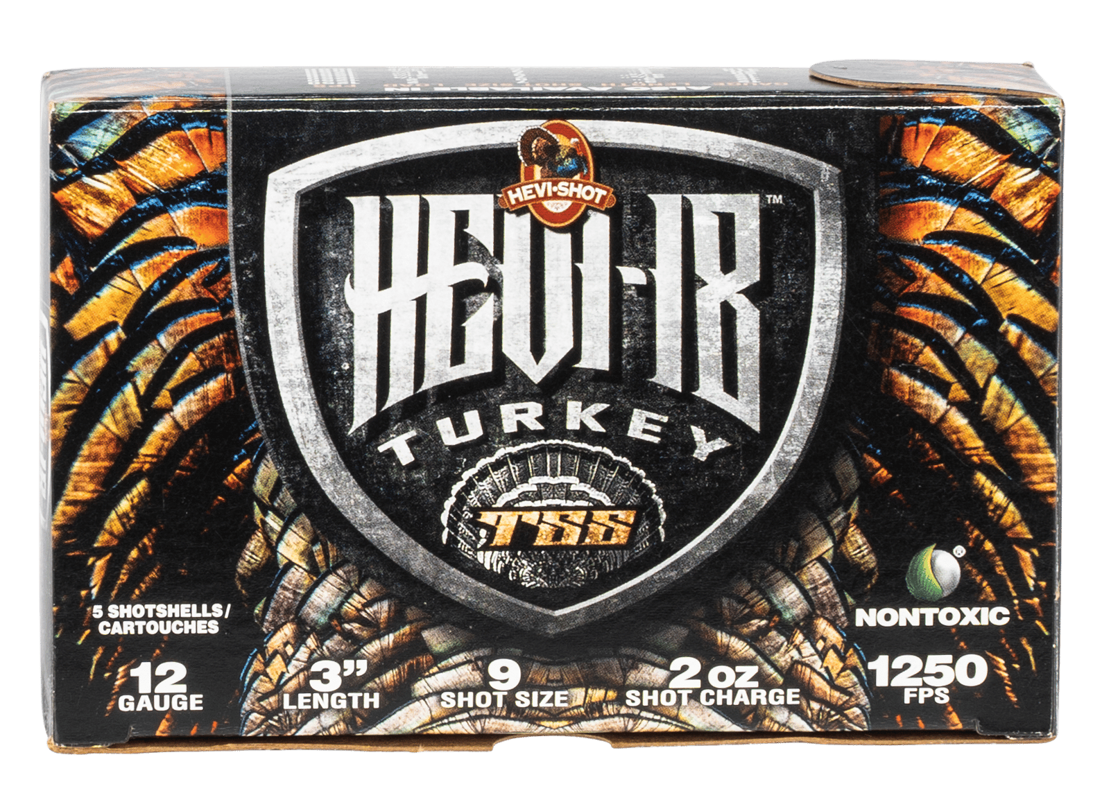 HEVI-Shot HS4009 HEVI-18 TSS Turkey 12Gauge 3" 2oz Tungsten 9Shot 5 Per Box/10 Case