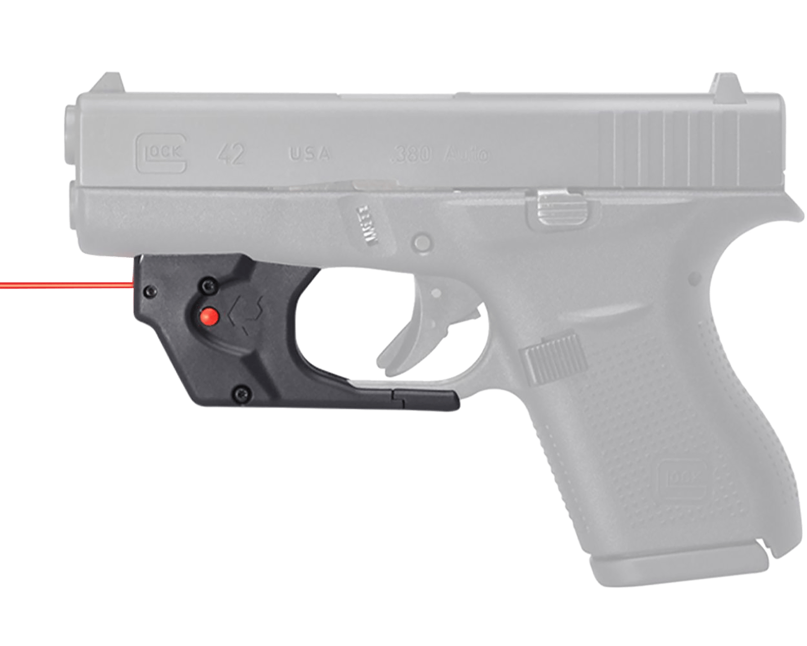 Viridian 9120014 Red Laser Sight for Glock 42/43/43X/48 E-Series Black