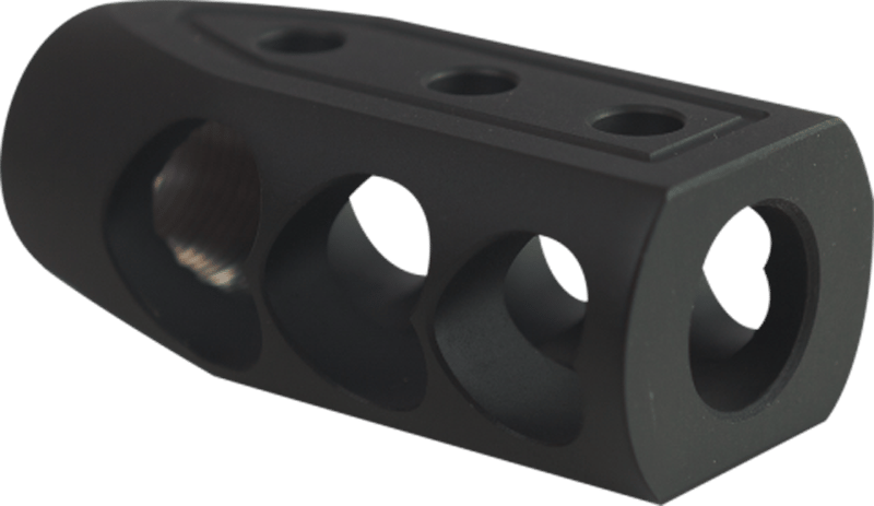 Timber Creek Outdoors 50BEOHBBLC Muzzle Brake  Black Cerakote with 49/64-20 tpi Threads for 50 Beowulf AR-Platform