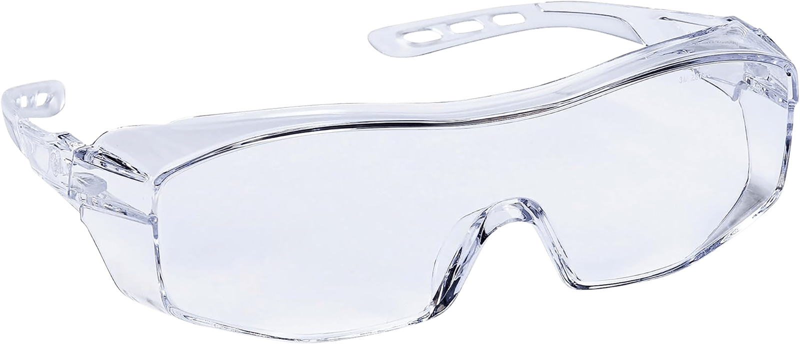 Peltor 47030PEL6 Sport Over the Glass Adult Over the Glass Clear Lens Polycarbonate Clear Frame