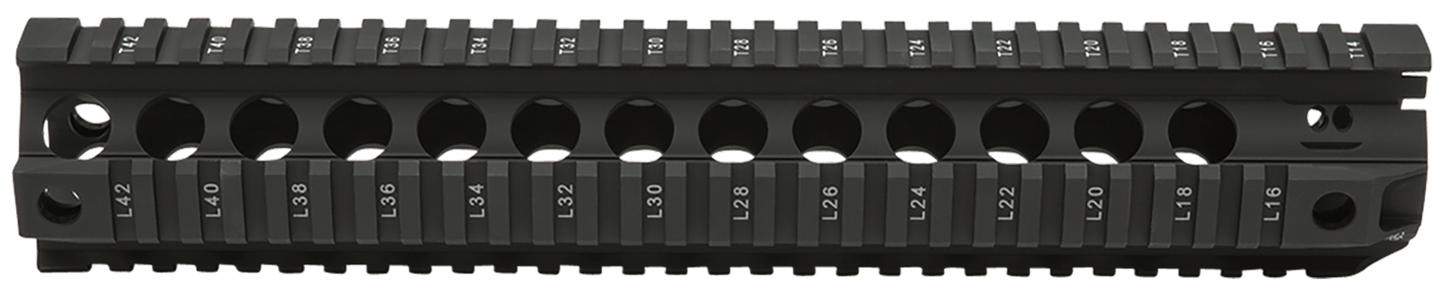 BCM QRF12556BLK QRF  12" Free-Floating Style Made of Aluminum with Black Anodized Finish & Picatinny Rail for AR-Platform