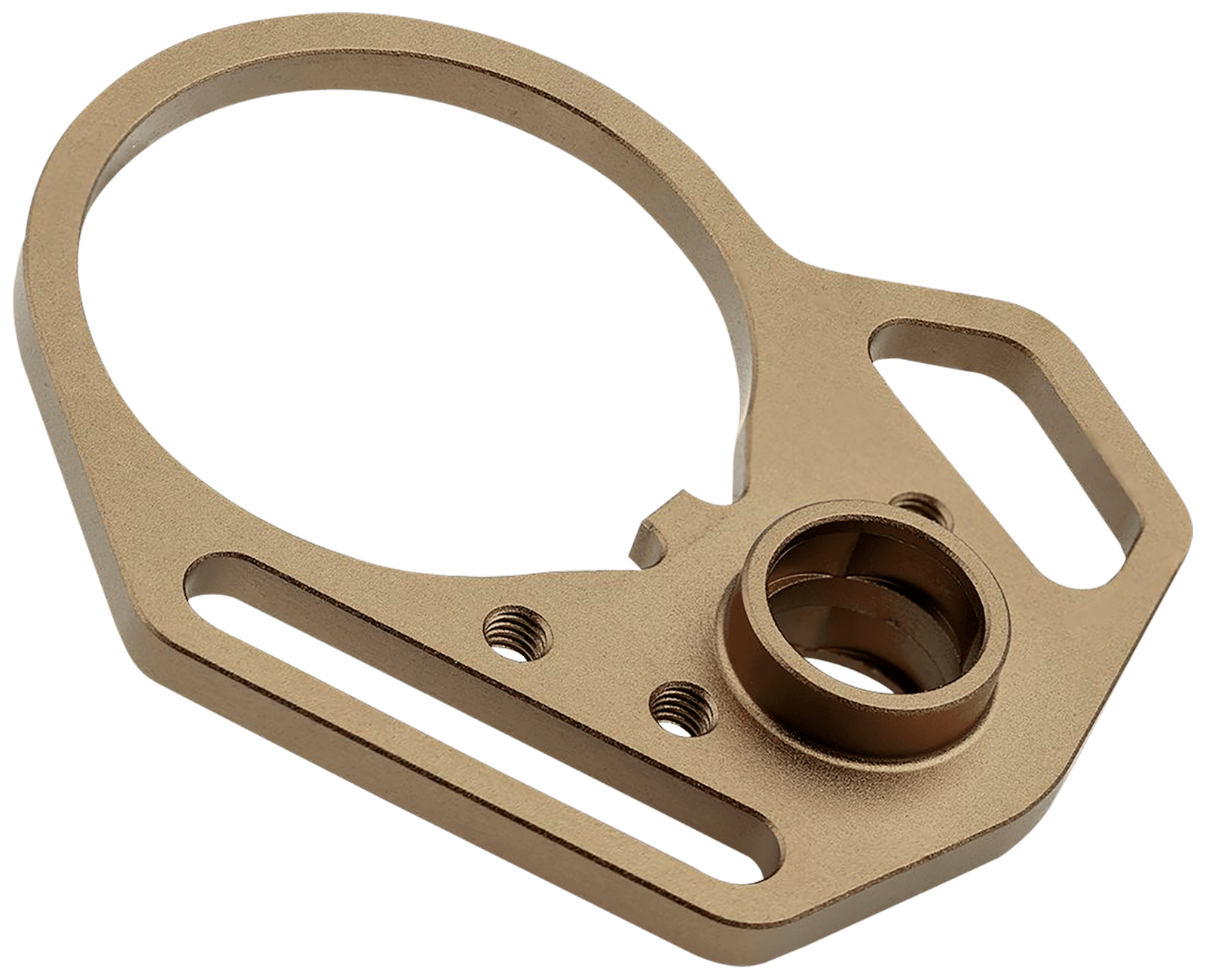 Strike Industries ARULMFEP&ACNFDE QD End Plate QD End Plate with Hook Attachments & Anti-Rotation Castle Nut, Flat Dark Earth Finish