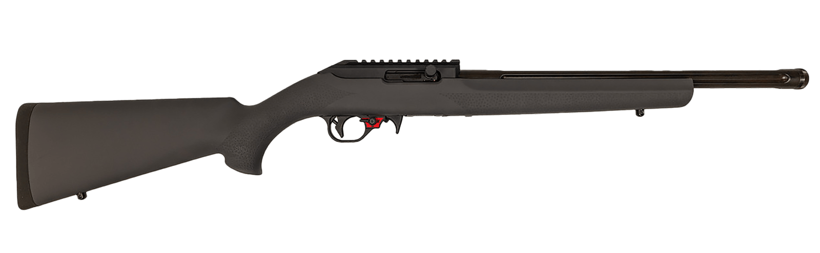 Franklin Armory 0210000GRY F22  22 LR 16" Black Heavy Fluted Threaded Barrel, Picatinny Rail Receiver, Gray Hogue OverMolded Synthetic Stock