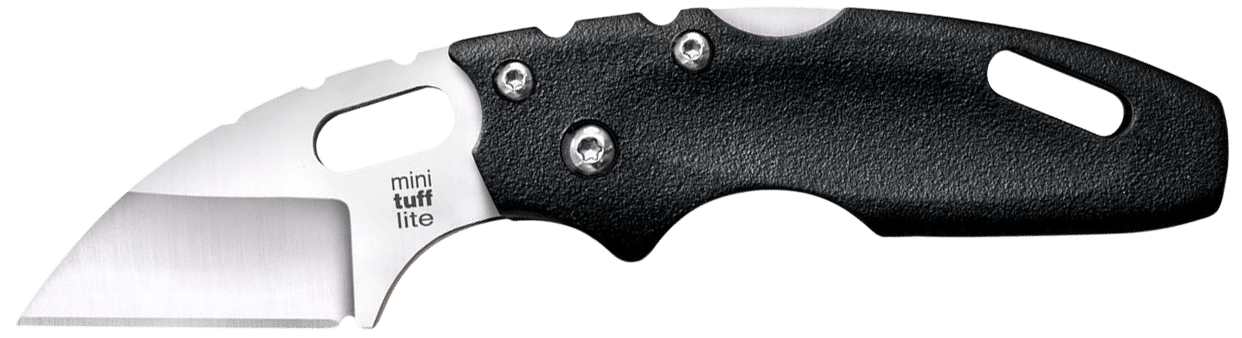 Cold Steel CS20MT Tuff Lite  Mini 2" Folding Sheepsfoot Plain 4034 SS Blade, 3" Black Griv-Ex Handle, Includes Pocket Clip