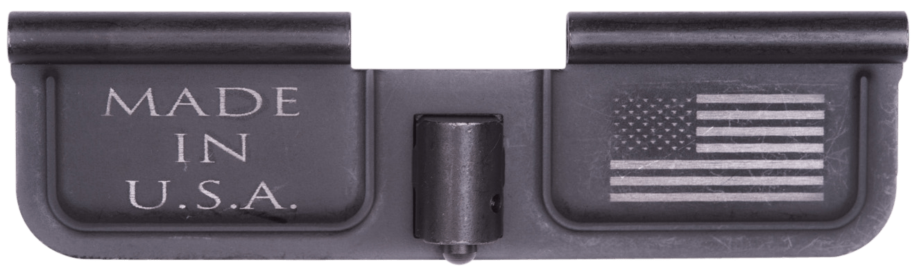 Spikes SED7002 Ejection Port Door USA/Flag AR-15 Black Phosphate Steel