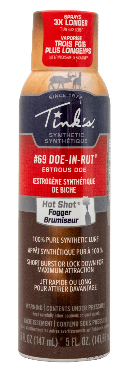 Tinks W5271 BL #69 Fogger Deer Attractant Doe In Estrus Scent 5 oz Aerosol