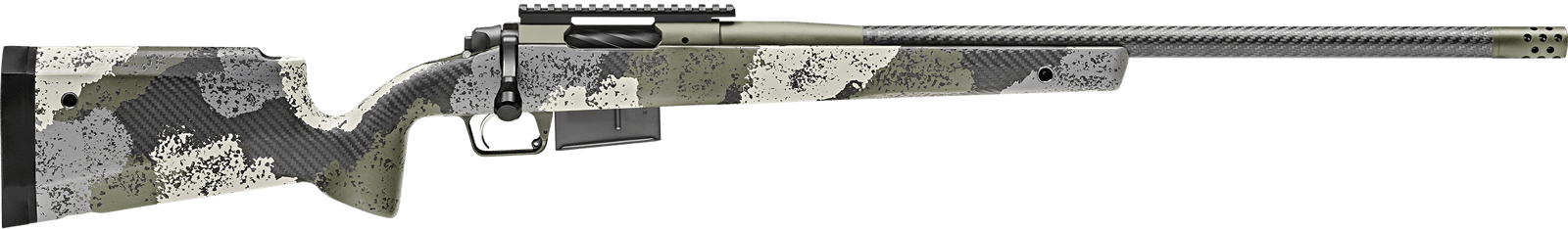 Springfield Armory BAW92465PRCCFG 2020 WayPoint  6.5 PRC 3+1 24" CF Evergreen Camo Hybrid Profile w/M-LOK Stock Mil-Spec Green Cerakote Right Hand