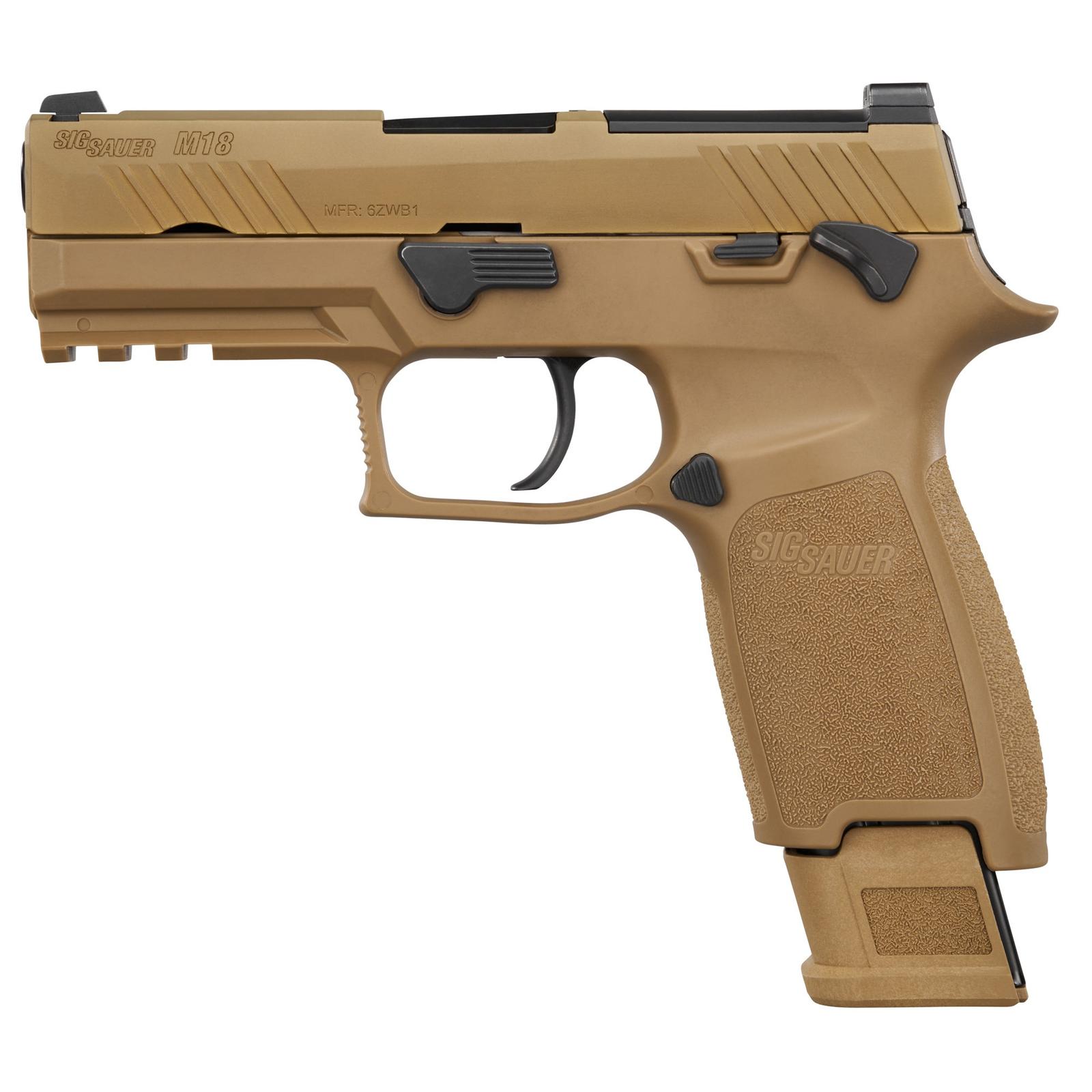 SIG M18 9MM 3.9" 10RD COYOTE MA