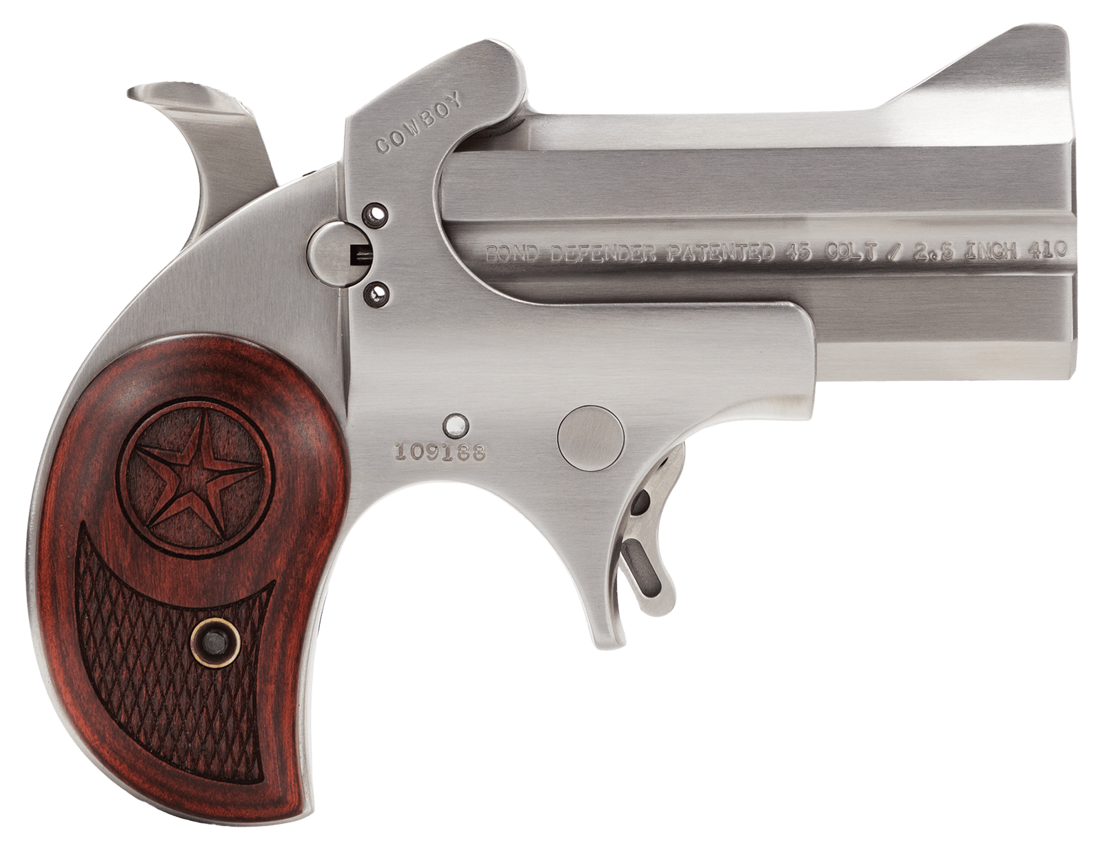 Bond Arms BACD Cowboy Original 45Colt/410 Gauge 2rd Shot 3" Rosewood Grips Right Hand