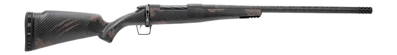 Fierce Firearms RGESC25CM18BTS Carbon Rogue 25 Creedmoor 3+1 18" Carbon Fiber Match Grade Threaded Barrel, Black Cerakote Stainless Steel Drilled & Tapped Receiver, Trophy Camo LR Negative Comb Carbon