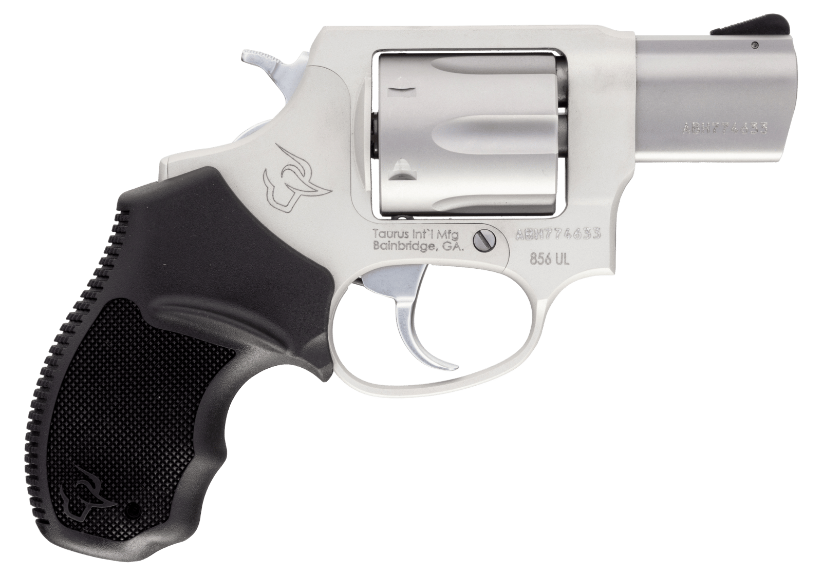 Taurus 2-85629UL 856 Ultra-Lite *CA Compliant 38 Special 6rd 2" Matte Stainless Steel Black Rubber Grip